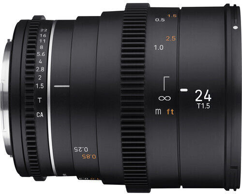 Samyang Crop Φωτογραφικός Φακός 24mm T1.5 VDSLR MK2 Cine Σταθερός για Micro Four Thirds (MFT) Mount Μαύρος
