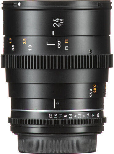 Samyang Crop Φωτογραφικός Φακός 24mm T1.5 VDSLR MK2 Cine Σταθερός για Micro Four Thirds (MFT) Mount Μαύρος