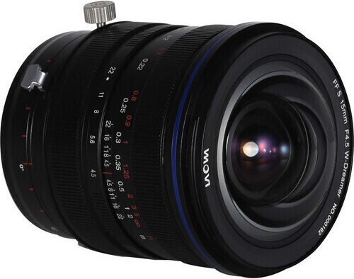 Laowa Full Frame Φωτογραφικός Φακός 15mm F/4.5 Zero-D Shift Wide Angle για Canon RF Mount Μαύρος