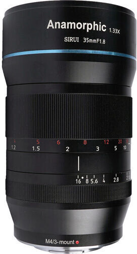 Sirui Crop Camera Lens SR35-M 35mm f1.8 Anamorphic Standard Zoom for Micro Four Thirds (MFT) Mount Black