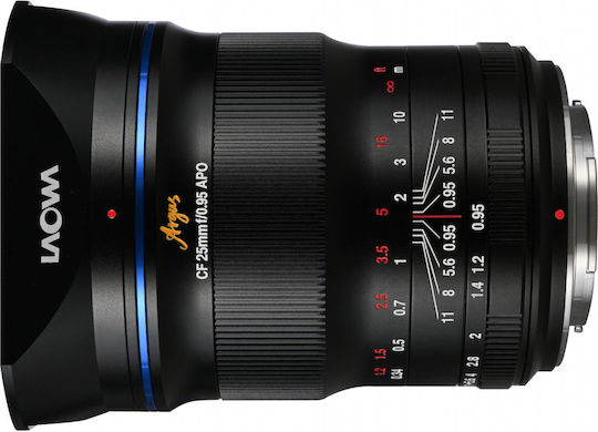 Laowa Crop Camera Lens Argus 25mm f/0.95 CF APO Ultra-Wide Zoom for Fujifilm X Mount Black