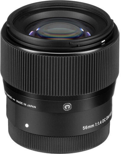 Sigma Crop Obiectiv Foto 56mm f/1.4 DC DN Contemporary Teleobiectiv pentru Montura Canon RF Black