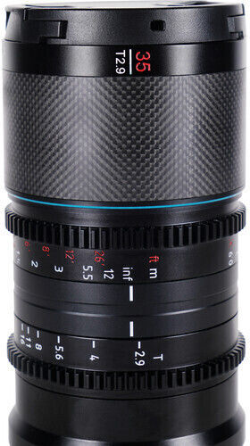 Sirui Full Frame Φωτογραφικός Φακός Saturn 35mm T2.9 1.6x Carbon Fiber Full-Frame Anamorphic Σταθερός για Nikon Z Mount Μαύρος