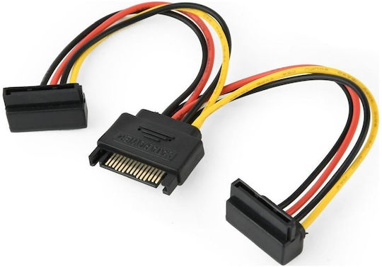Cablexpert Power Splitter Sata 0.15m 15-Pin Sata - 15-Pin Sata Cable 0.15m Πολύχρωμο CC-SATAM2F-02