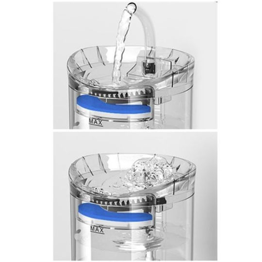 Automat Adăpătoare / Fântână pentru Câine & Pisică 2lt 22cm în Culoare Transparent