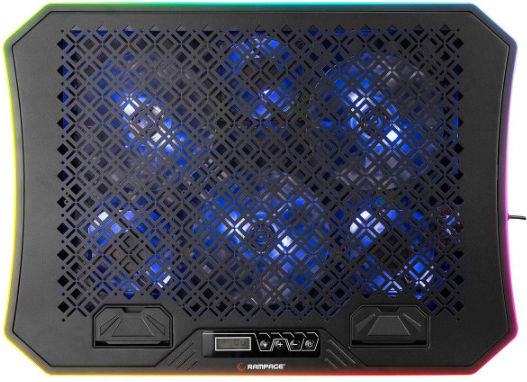 Rampage Metafor Cooling Pad για Laptop με 6 Ανεμιστήρες και Φωτισμό