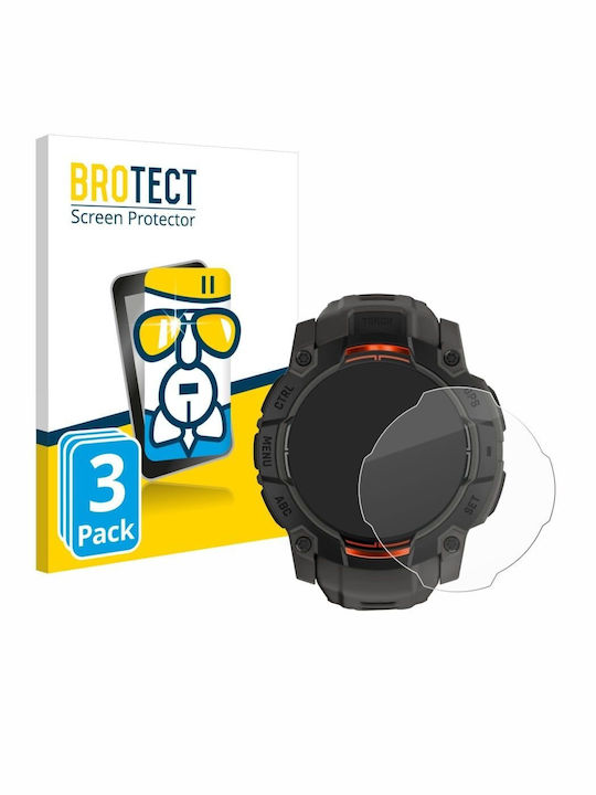 Brotect Airglass Displayschutzfolie für das Garmin Instinct 3 45mm 3Stück