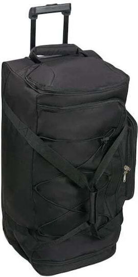 Reisetasche 86.9Es Schwarz mit Rädern Stoff L71xB34xH36cm
