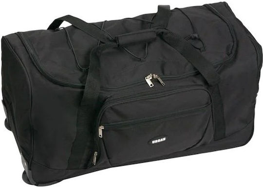 Reisetasche 86.9Es Schwarz mit Rädern Stoff L71xB34xH36cm