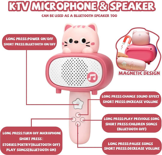 Microfon Karaoke pentru 3+ Ani