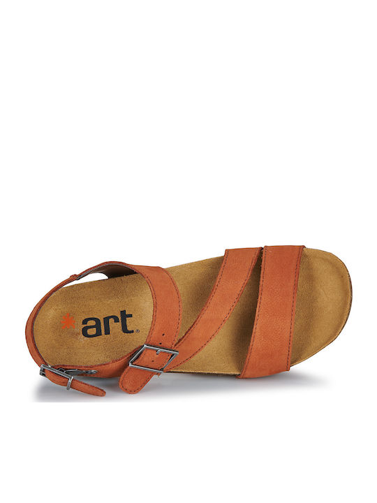 Flache Sandalen für Damen in Braun Farbe