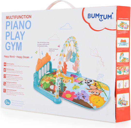 Moni Piano Play Gym Activity Playmat for Newborns