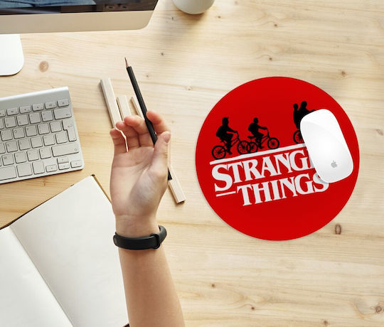 Koupakoupa Stranger Things Red Mouse Pad (200mm) Κόκκινο KP_14159_mousepad-round