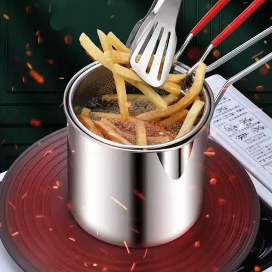 Deep Fryer Zola Stainless Steel Multifunctional Removable Sieve Solid Handle Diameter 13 Cm S Deep Fryer Zola Stainless Steel Multifunctional Removable Sieve Solid Handle Diameter 13 Cm S