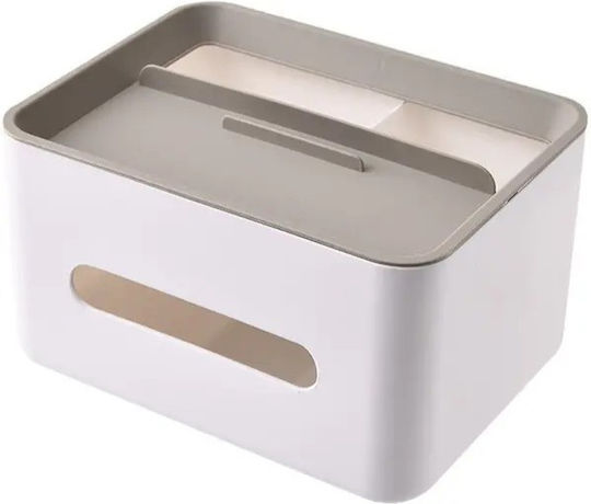 Plastic Tissue Holder White 21x16x12cm