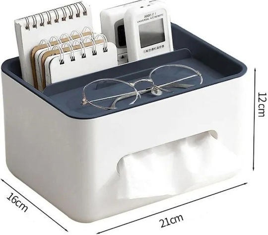 Plastic Tissue Holder White 21x16x12cm