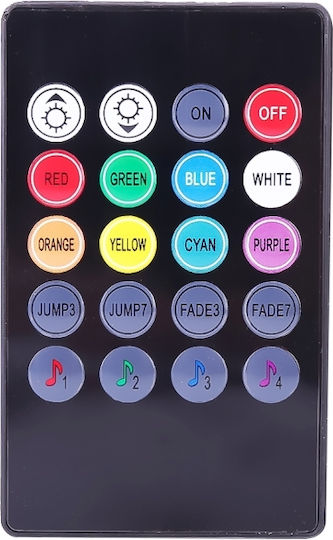 4 1 Αυτοκίνητο Universal Colorful Audi Acoustic Led Atmosphere Lights Πολύχρωμο Διακοσμητικό Φωτιστικό Φωτιστικό Λαμπτήρες 48led Smd-5050 Τηλεχειριστήριο Dc 12v 7w