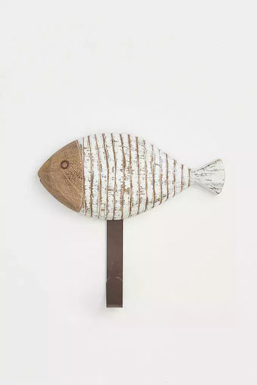 Wooden Fish Hanger 17.5x16cm Set of 3 Pieces