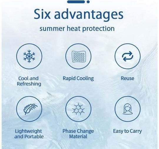 Cooling Neck Device Flippy Body Temperature Reduction Rapid Cooling Reusable Non-toxic Tpu Diameter 120 Mm