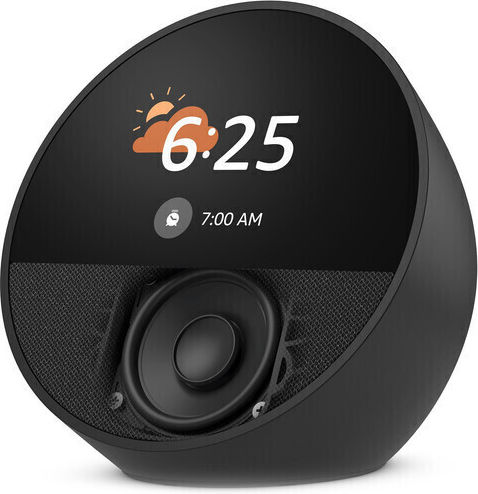 Amazon Echo Spot (2024) Smart Hub with Speaker and Screen Compatible with Alexa Black B0BFC7WQ6R