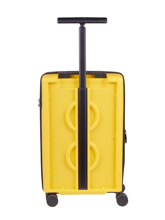 LEGO Brick Cabin Hard Bright Yellow Suitcase With 4 Wheels Height 56cm
