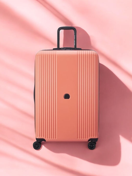 Delsey Ophelie Hartschalenkoffer Coral Maximale Höhe 77cm mit 4 Rädern Set 3 Stück