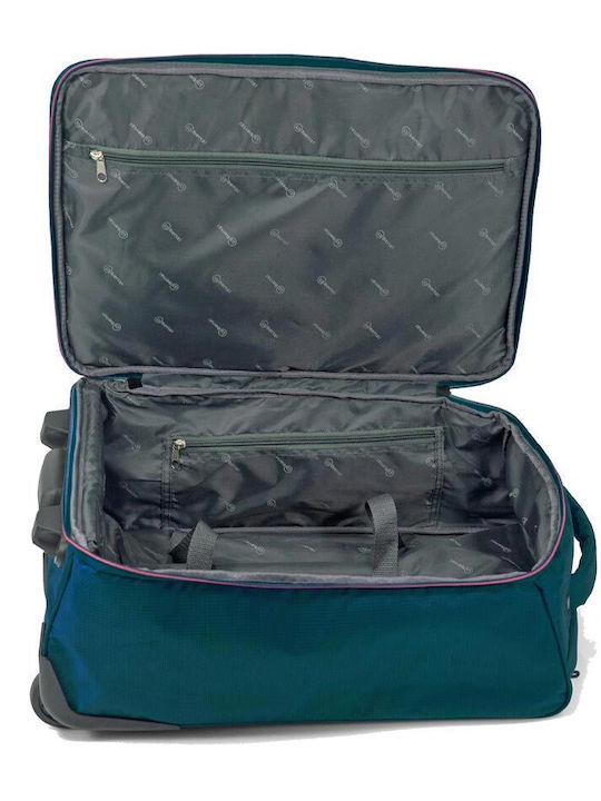 Benzi Bz5565 Cabin Fabric Petrol Suitcase With 2 Wheels Height 51cm