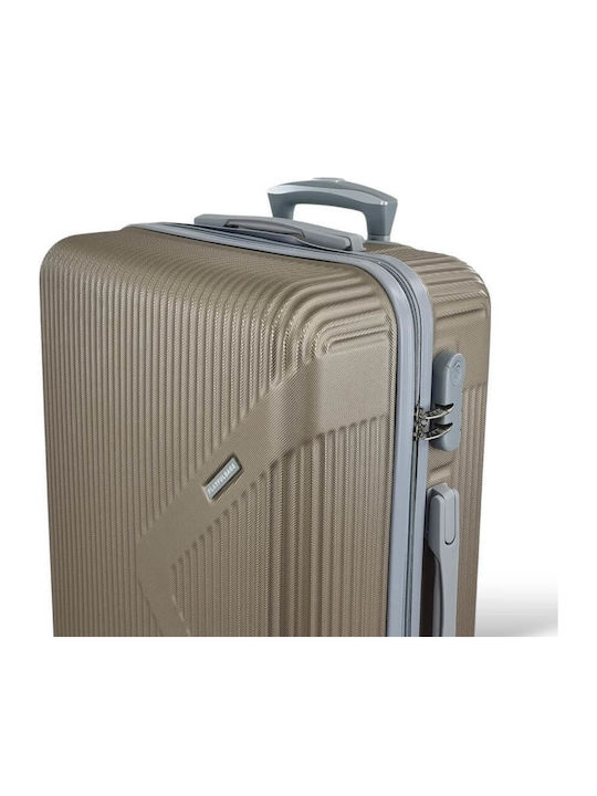 Playbags Valize De Călătorie Tough Aurii Înălțime Maximă 75cm Cu 4 Roți Set De 3 Bucăți