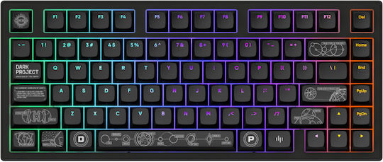 Dark Project ALU81A Terra Nova Wireless Gaming Mechanical Keyboard with G3MS Moonstone switches and RGB lighting (International English)