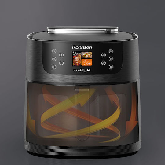 Rohnson Air Fryer with Wi-Fi 8lt Black R-2884 AI