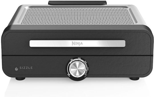Ninja Tabletop Electric Grill Smooth and Ribbed Plate 1450W with