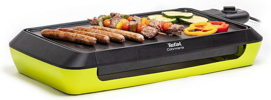 Tefal Plancha Tabletop Electric Grill Smooth Plate 2000W with Adjustable Thermostat 46cmx24cmcm