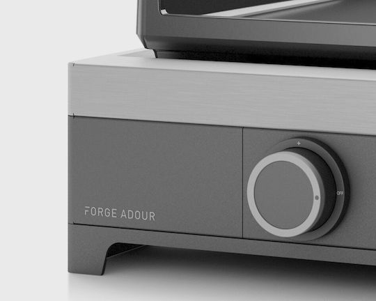 Forge Adour Modern E45 I Επιτραπέζια Ηλεκτρική Ψησταριά Λείας Πλάκας 2500W Ανοξείδωτη με Ρυθμιζόμενο Θερμοστάτη 54.5x50.5εκ.