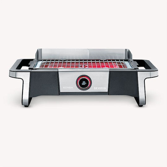 Severin Senoa Tabletop Electric Grill Grill 3000W with Adjustable Thermostat 41.5cmx24cmcm