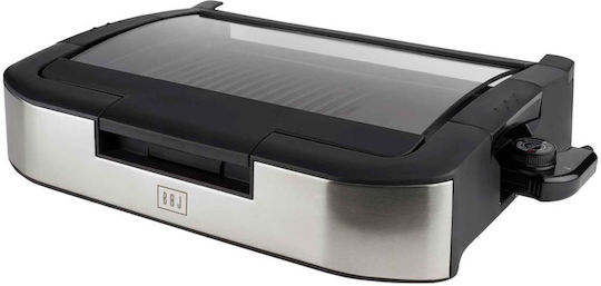 Ready Tabletop Electric Grill Smooth and Ribbed Plate 1800W 35cmx24cmcm