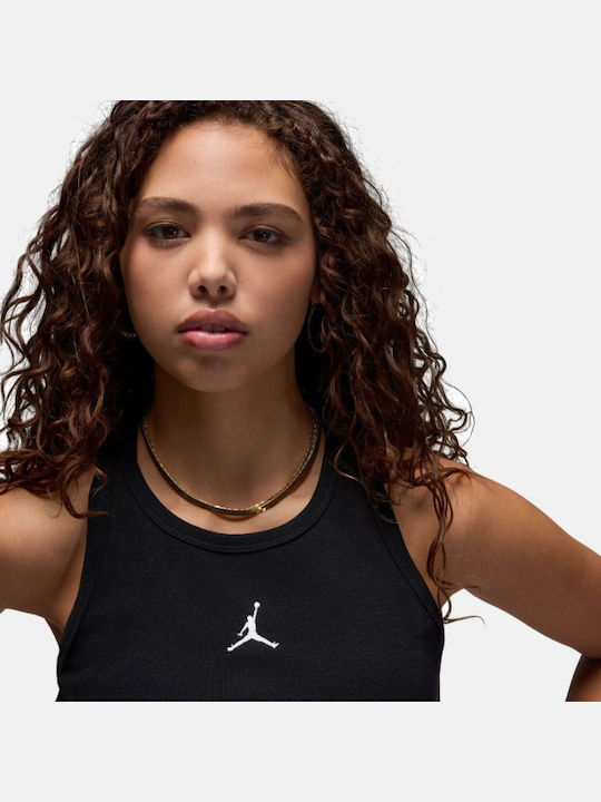 Essentials Women's Crop Top Cotton Sleeveless Black