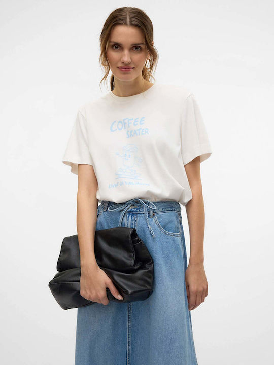 Snow Women's T-shirt Ecru Coffe skater