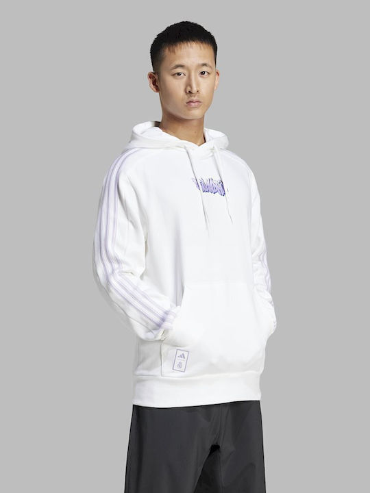 Real Madrid Dna Sweatshirt mit Kapuze Weiß