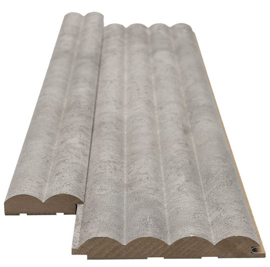 3D Wall Panels from MDF with Glue Gray