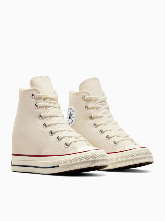 Wedge Γυναικεία Sneakers Λευκά