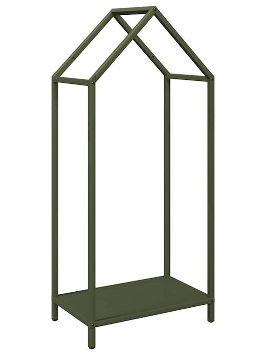 vidaXL Brennholz Inox Regal Holzlagerung 40x25x90cm