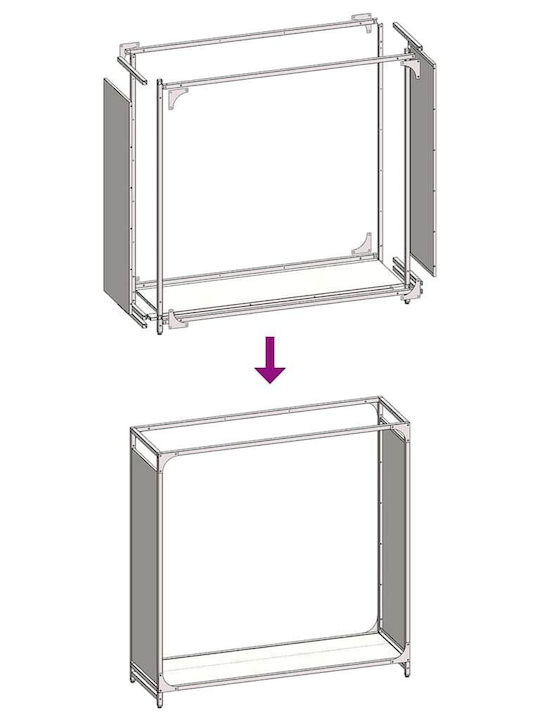 vidaXL Inox Ράφι Αποθήκευσης Ξύλων 90x28x90cm Πράσινο