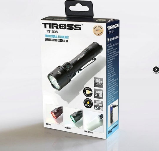 Tiross Επαναφορτιζόμενος Φακός LED IPX8 με Μέγιστη Φωτεινότητα 30lm
