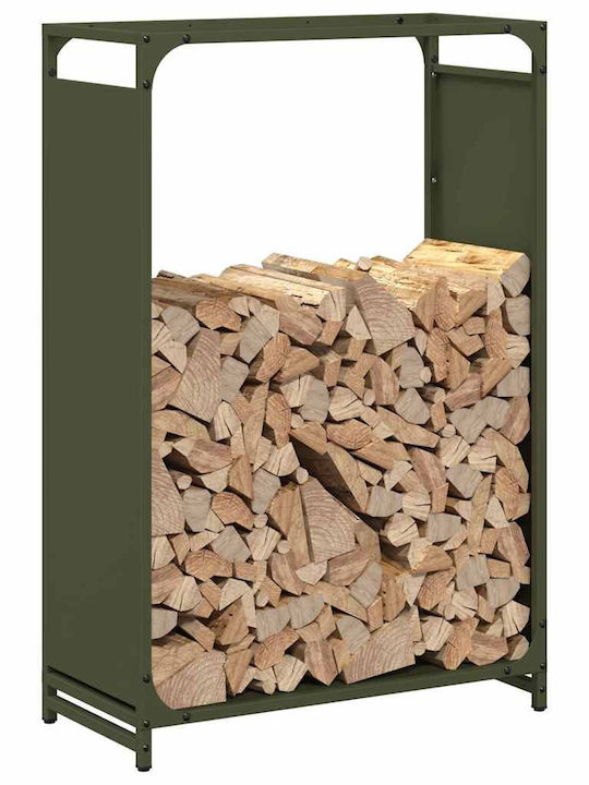 vidaXL Brennholz Inox Regal Holzlagerung 60x28x90cm