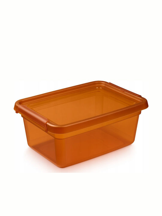Moxom Plastic Storage Box with Lid Transparent 12.5lt 1pcs