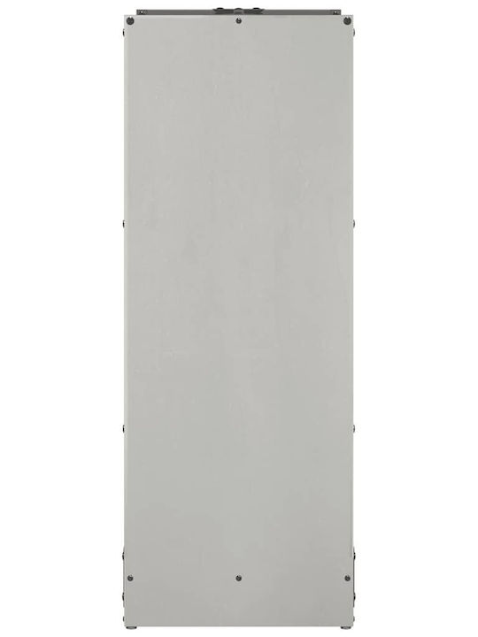 vidaXL Firewood Inox Shelf Wood Storage 40x30x80cm Silver