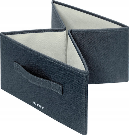 Leitz Stoff Aufbewahrungsbox mit Deckel Gray 28.5x38x20cm 2Stück