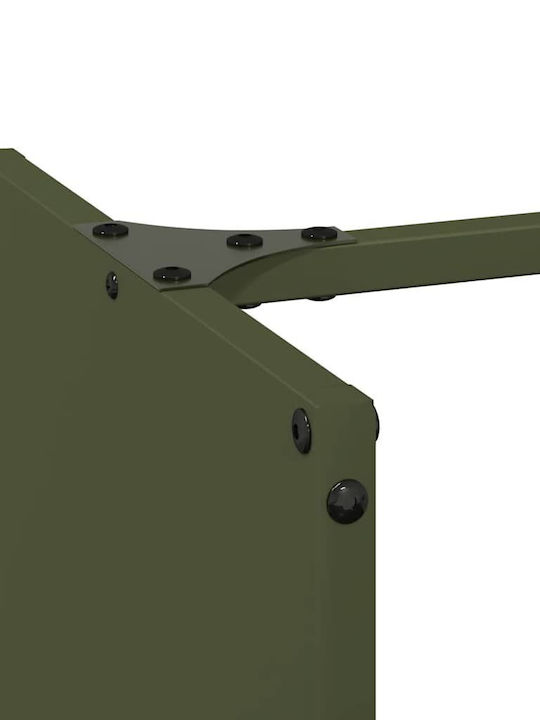 vidaXL Ξύλινο Ράφι Αποθήκευσης Ξύλων 40x30x80cm Πράσινο