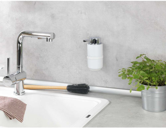 Wenko Επιτοίχιο Dispenser Κεραμικό Λευκό 250ml