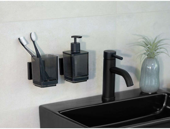 Wenko Επιτοίχιο Dispenser Πλαστικό Μαύρο 340ml
